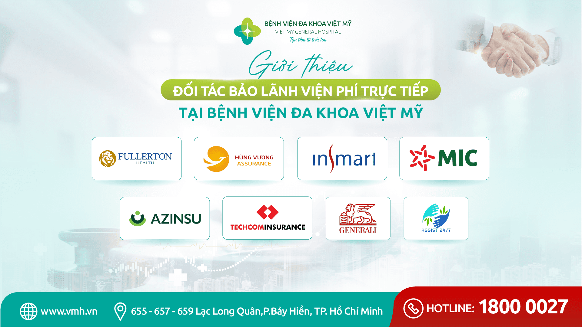 Bảo lãnh viện phí trực tiếp tại Bệnh viện Đa khoa Việt Mỹ: An tâm thăm khám, giảm áp lực chi phí